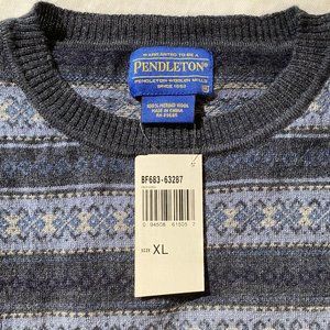 Pendleton Men's Crewneck Sweater - Blue and Gray